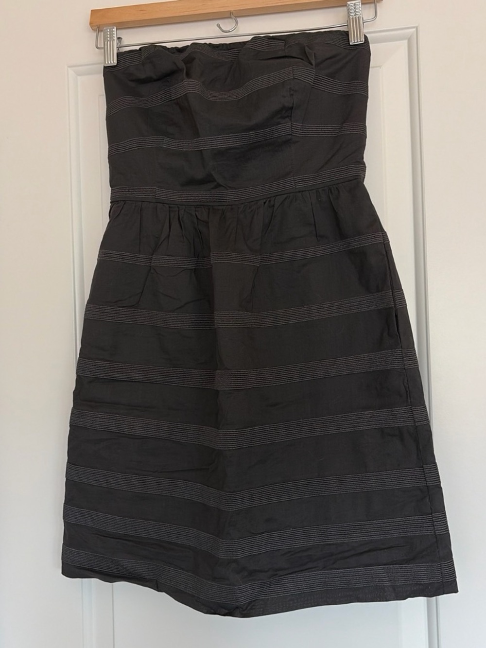 Gray J. Crew Strapless Dress